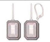 Sterling Silver Semi Mount Earrings Setting Emerald OCT 12X8mm - Syzjewelry